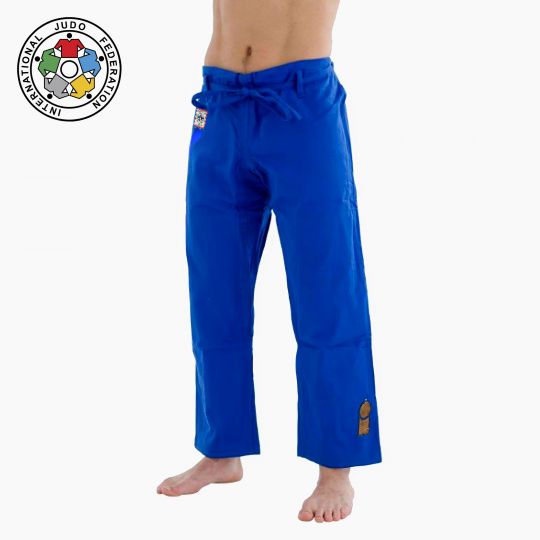 essimo judo pantalones IJF GOLD Trousers azul 1